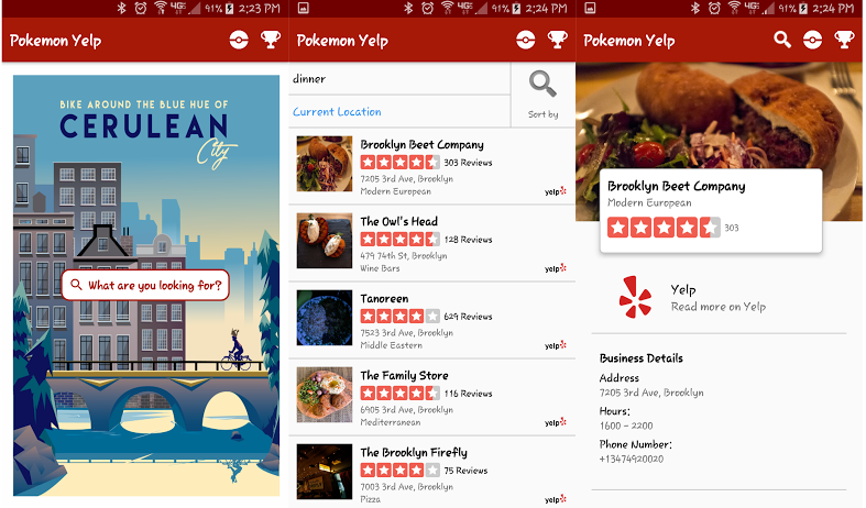 PokemonYelp App